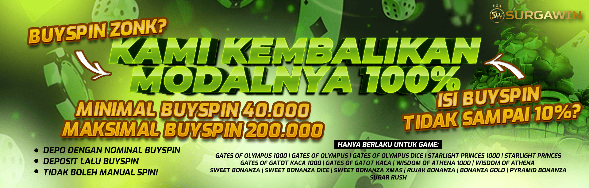 EVENT CASHBACK BUYSPIN ZONK 100%
