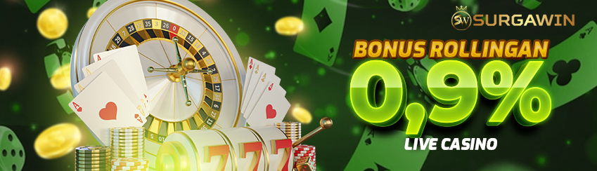 BONUS ROLLINGAN 0.9% LIVECASINO